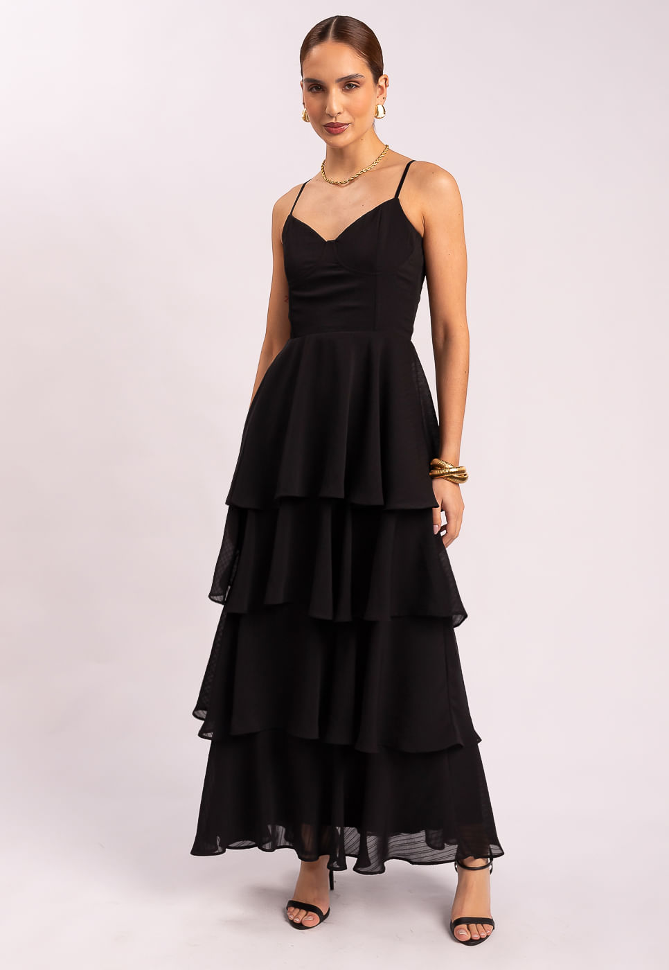 242030747A_VESTIDO-LONGO-COM-BABADOS-EM-CHIFFON-TEXTURIZADO-PRETO_1